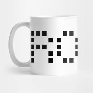 ROCK pixel design logo Mug